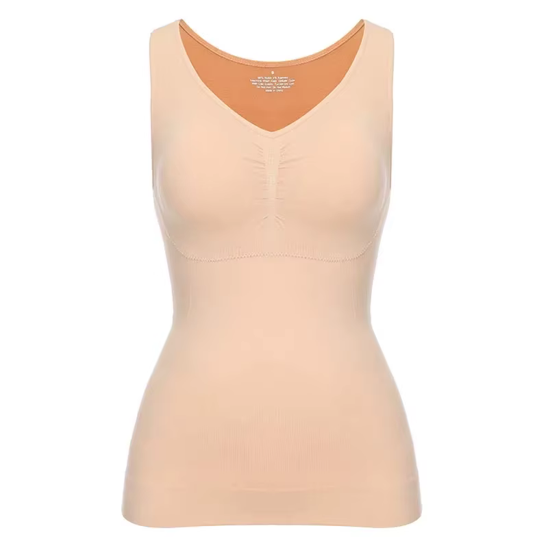 Débardeurs Camisole avec soutien-gorge rembourré intégré gilet Cami étagère soutien-gorge femmes déc