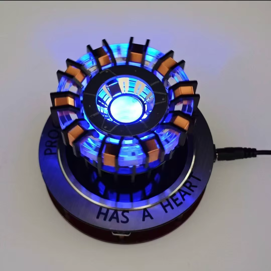 Iron Man MK1 Arc réacteur figurine avec lumière LED réacteur à lévitation magnétique alliage modèle
