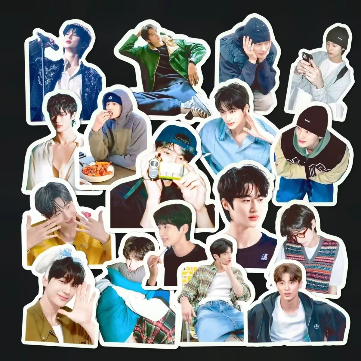 Étoiles thaïlandaises 60 pièces nouveau Kpop étoiles coréennes drame joli coureur Byeon Woo Seok sun