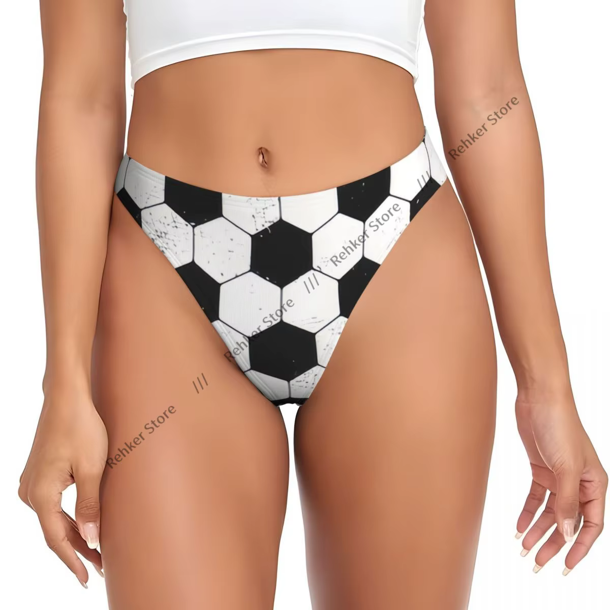Culottes pour femmes, sous-vêtements Grunge Soccer Ball, tangas sexy, lingerie, strings