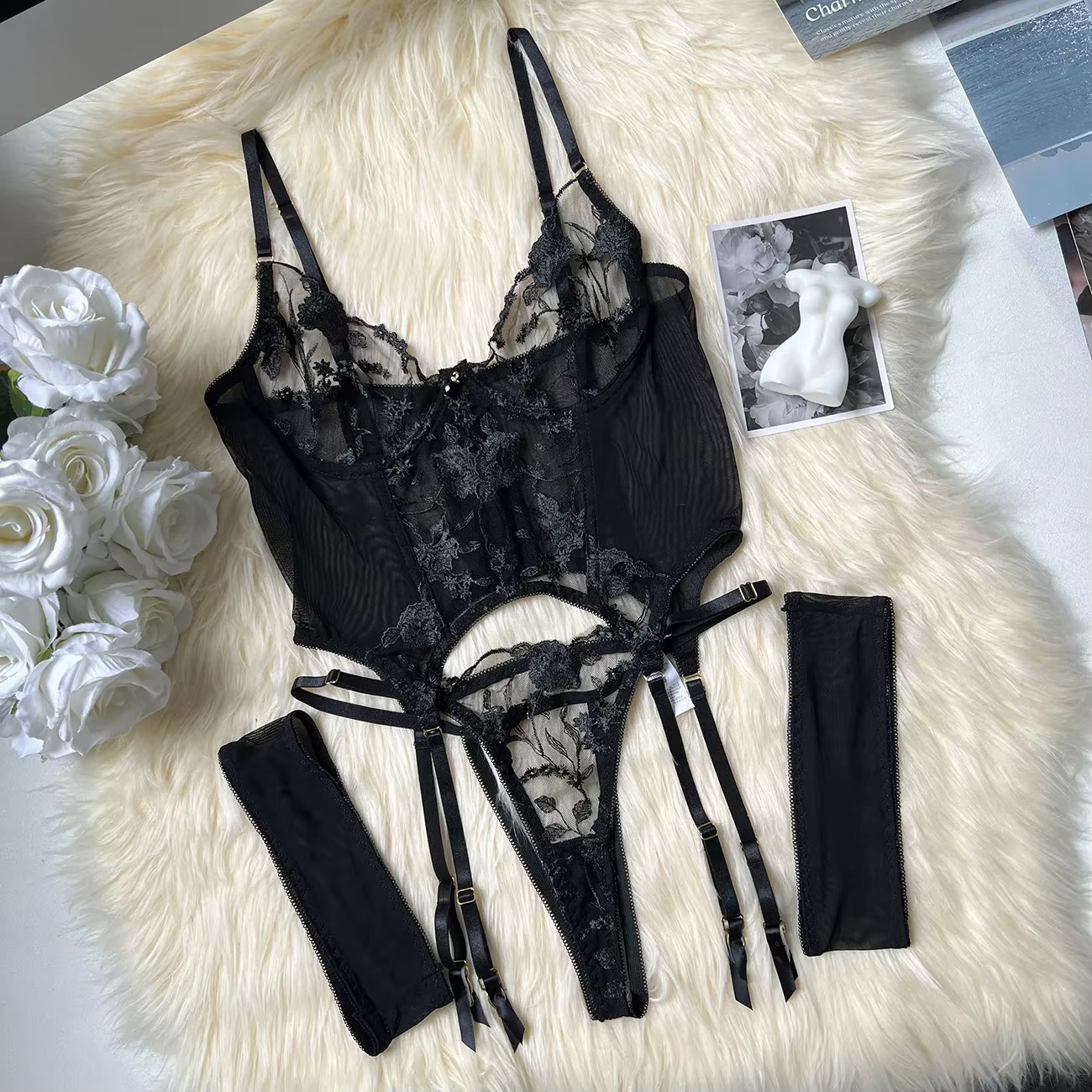 Lingerie pour femmes en offres diamant fille Super Sexy Push Up dentelle transparent soutien-gorge c