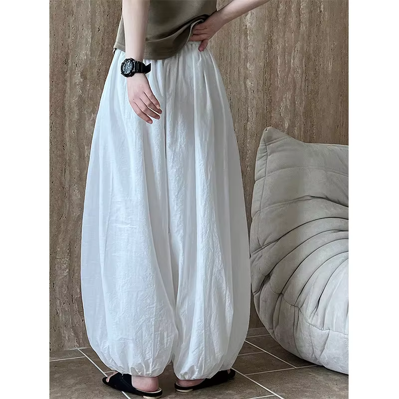 Bloomers surdimensionnés pour femmes, nouvelle mode d'été élégante, pantalon lanterne décontracté, a