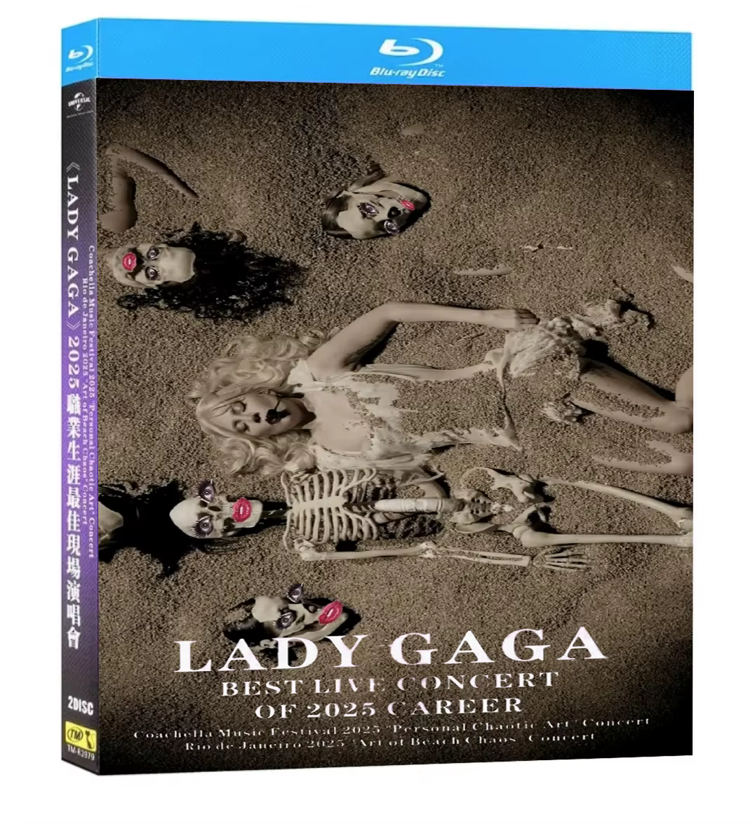 LADY GAGA MEILLEUR CONCERT EN DIRECT DE 2025 CAREER 2 disques Blu-ray Haute Définition BD