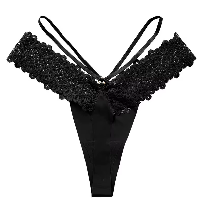 Femmes Sexy Lingerie G String dentelle culotte femme taille basse croix pansement sans couture tenta