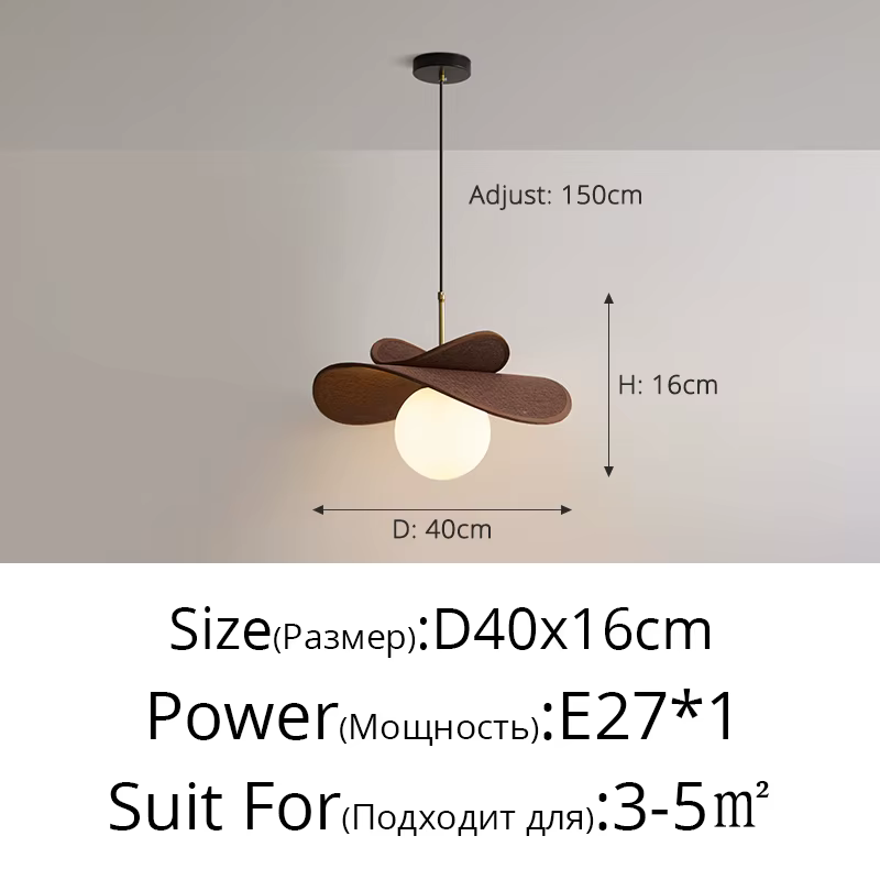 Lampes suspendues de style rétro français pour restaurant, lampes suspendues créatives en herbe de l