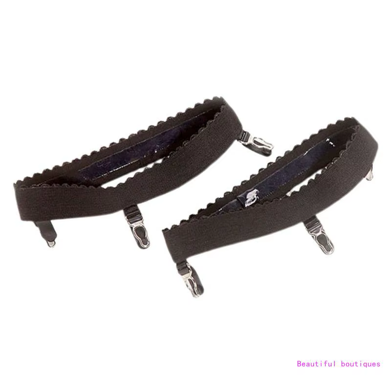 Porte-jarretelles élastiques antidérapants pour femmes, 2 pièces/P, Sexy, anneau cuisse, bas haut, b
