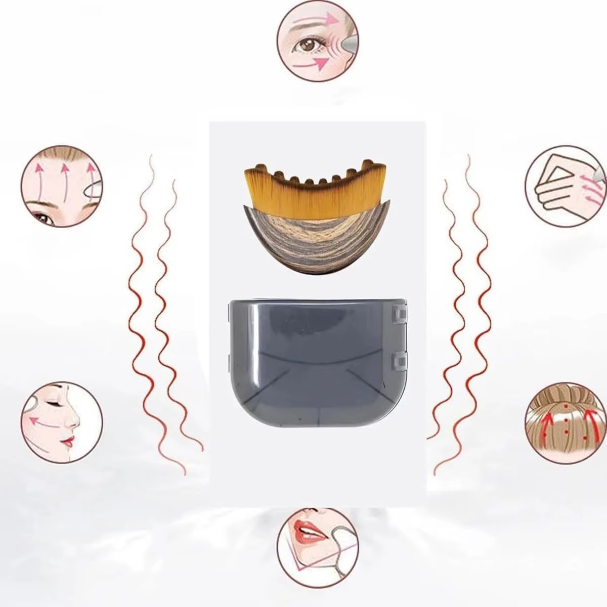 Brosses de massage lymphatique pour le visage et le corps – Masseur de drainage lymphatique pour le