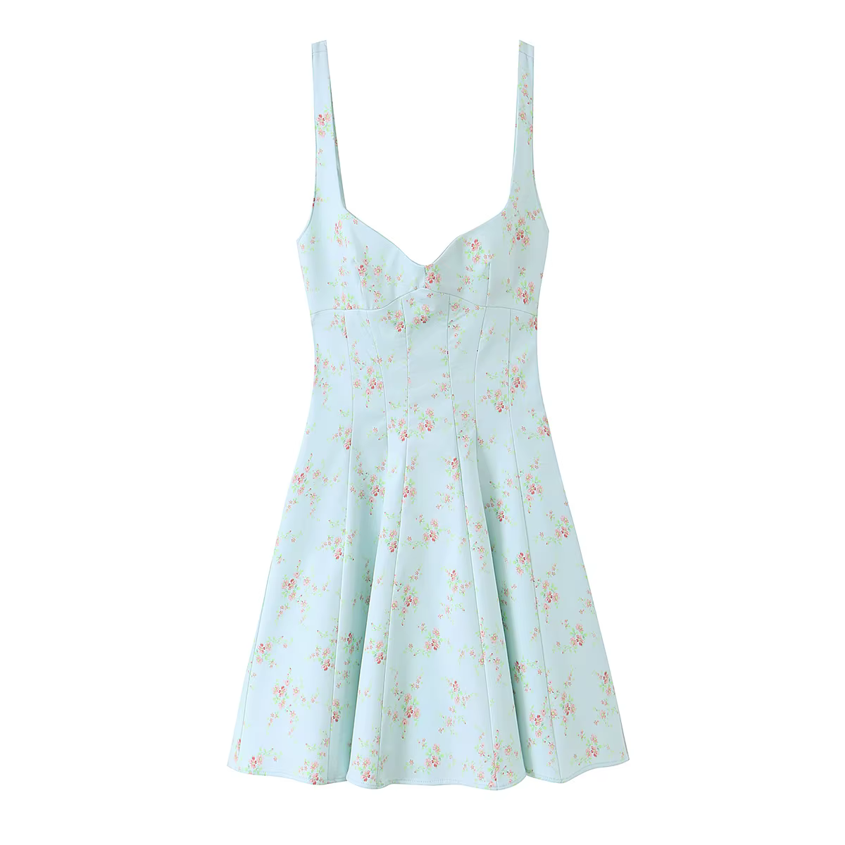 TFMLN Robe moulante courte imprimée pour femme, style décontracté de plage, nouvelle collection, rob
