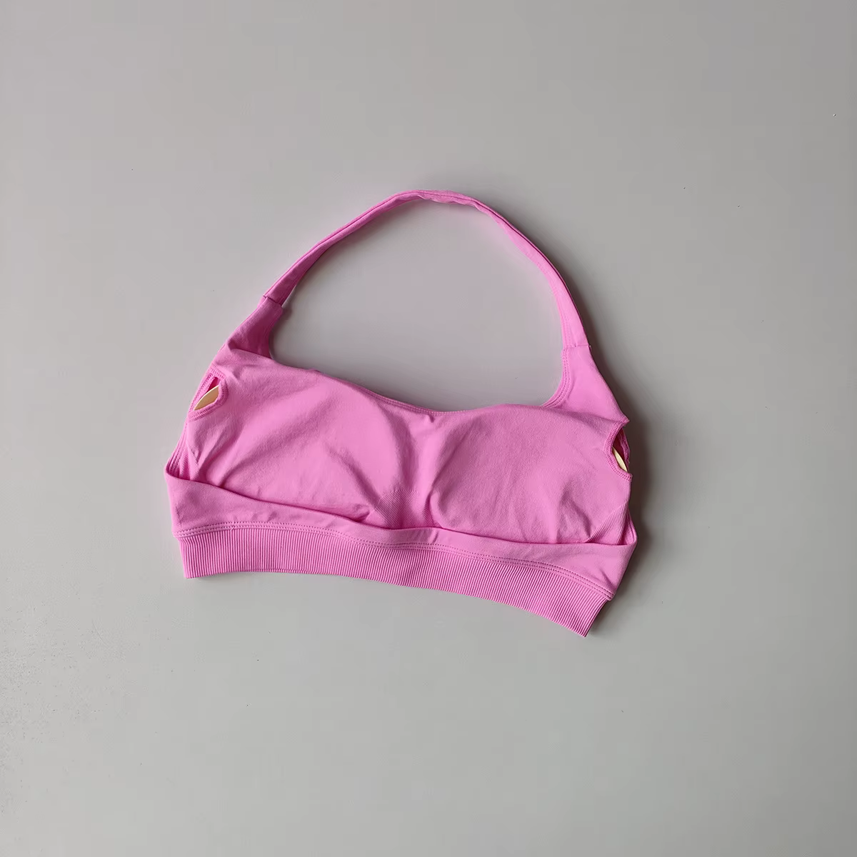 Soutien-gorge de sport pour femme DF Halter Neck, confortable, pour la course à pied, la gym et les 
