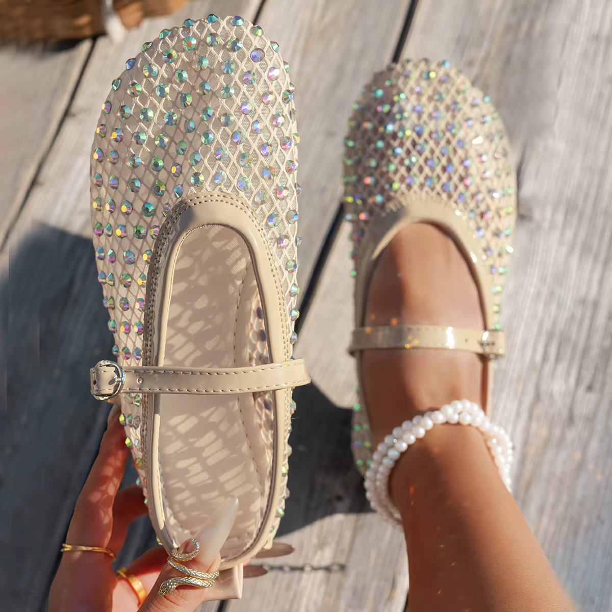 Chaussures plates Mary Jane pour femmes, collection Printemps-Automne 2026, tendance, respirantes, e