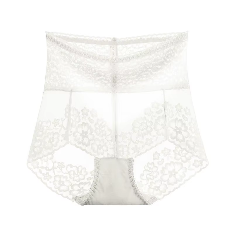 Culotte en dentelle taille haute pour femme, sous-vêtement amissié, respirant, confortable, solide, 