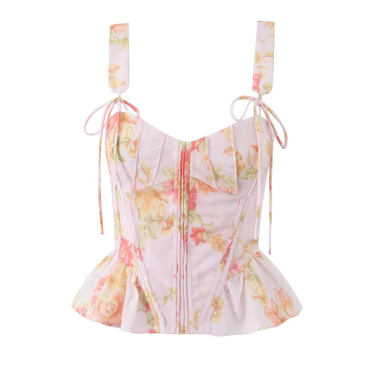 Blanc femmes mode doux col carré débardeur Sexy dos nu Chic os de poisson recadrée hauts Style palai