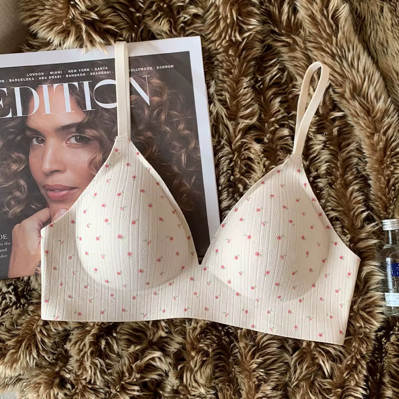 Sous-vêtements Push Up sans anneau en acier pour femmes, soutien-gorge Anti-affaissement, fin, respi