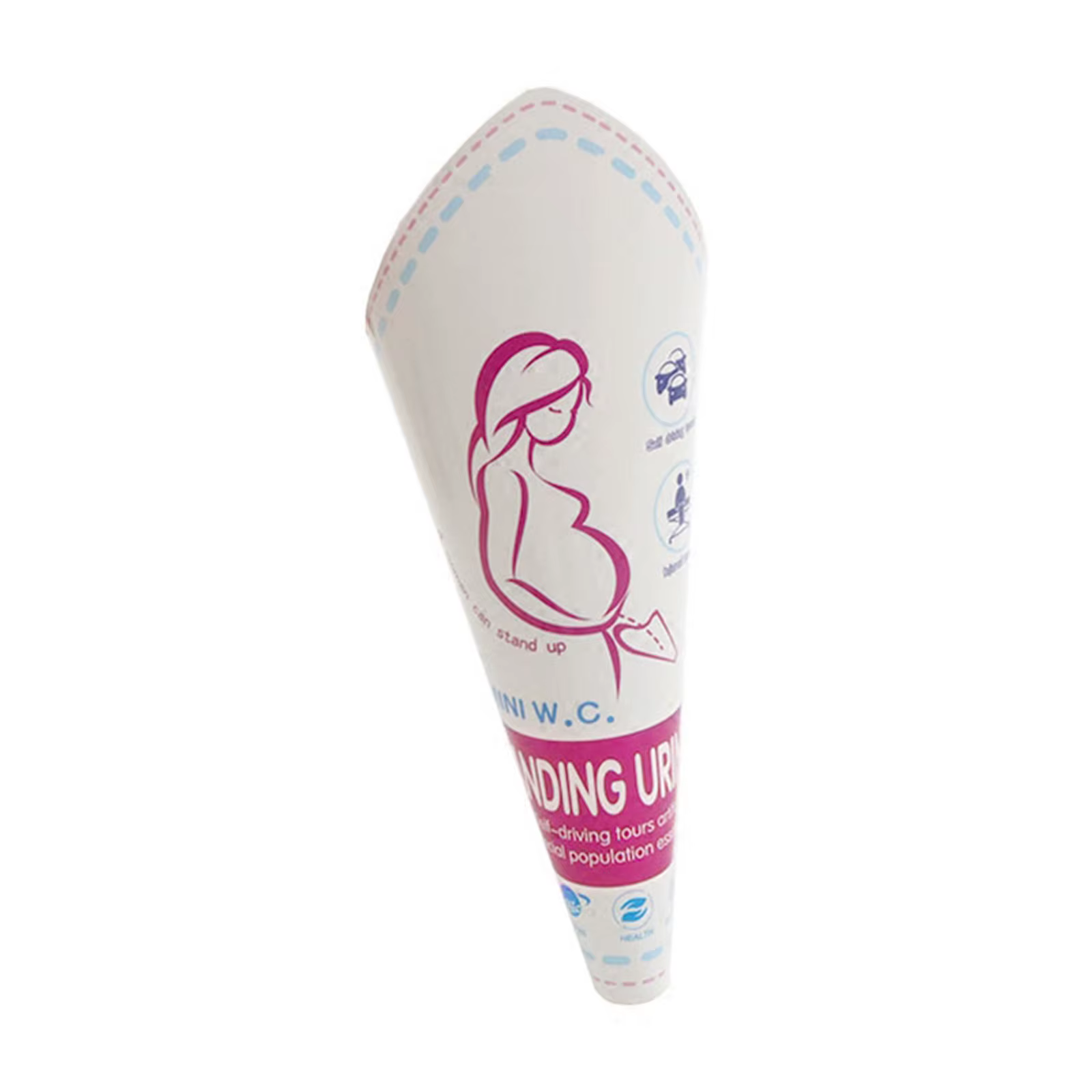 L'entonnoir jetable pour urinoir féminin permet d'une femme pour faire pipi debout pour voyage, voya