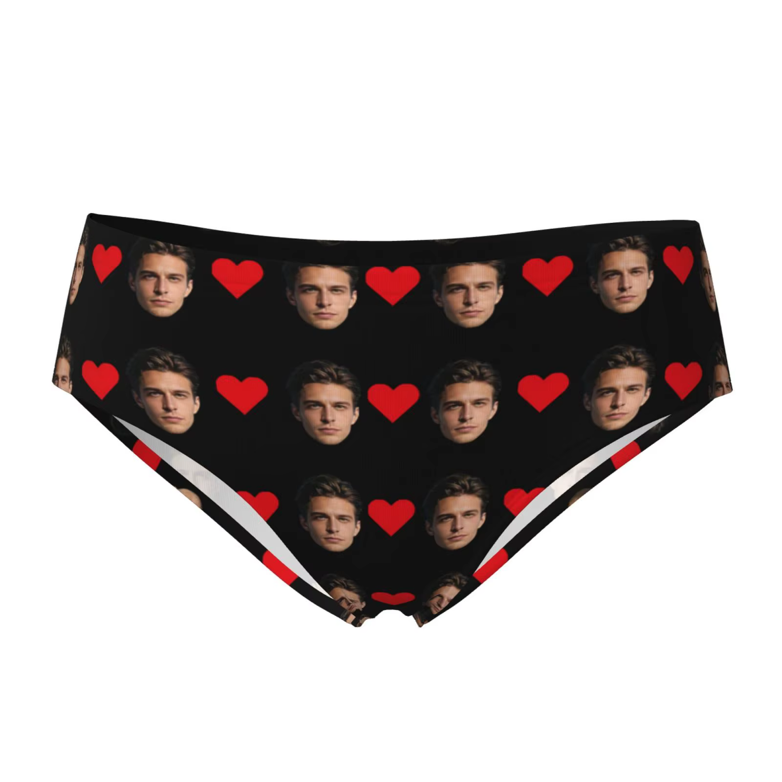 Lingerie personnalisée avec photo faciale pour femmes, cadeau de saint-valentin, respirante et confo