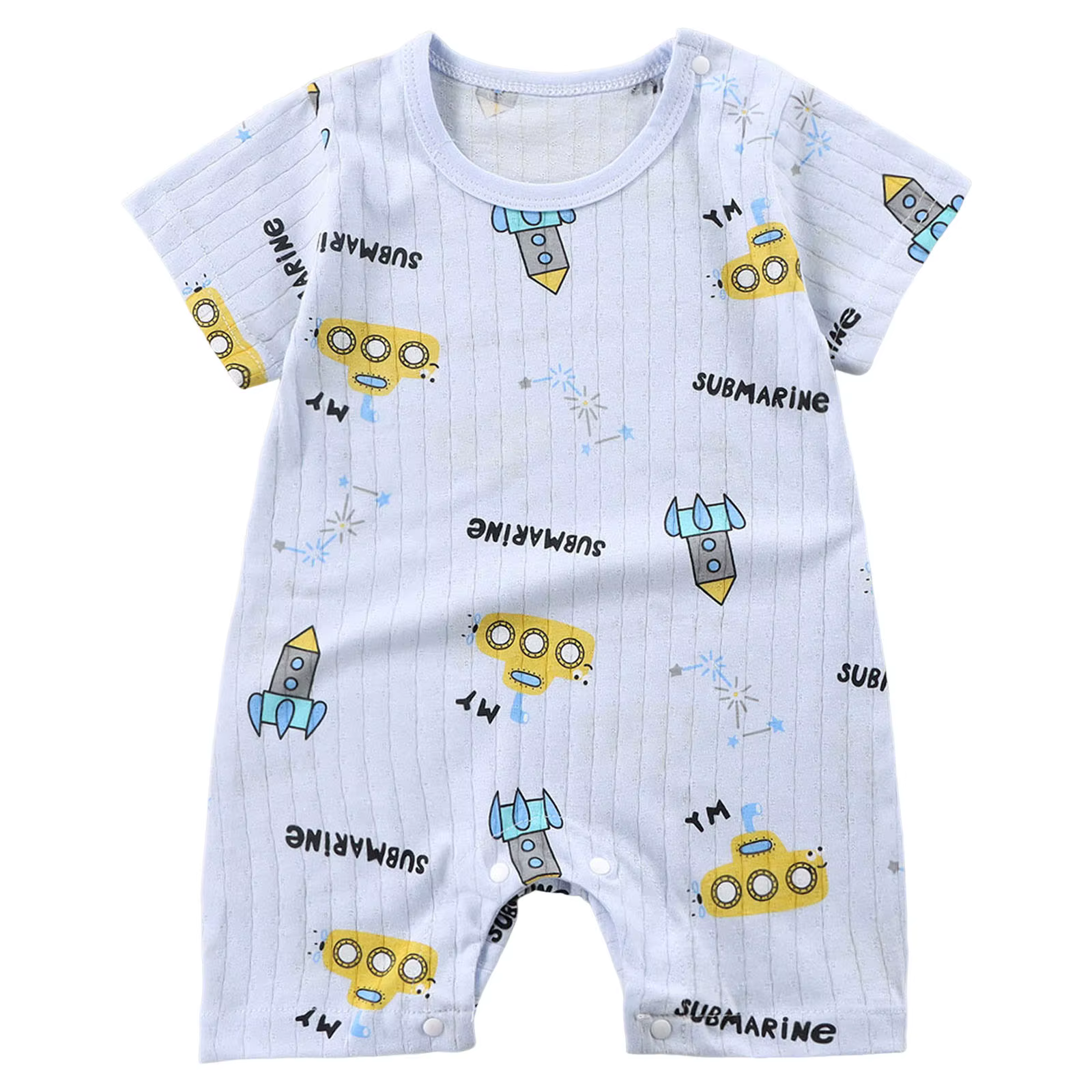 Combinaison pour bébé, imprimé dessin animé, combinaison pour nourrissons, imprimé sur toute la surf