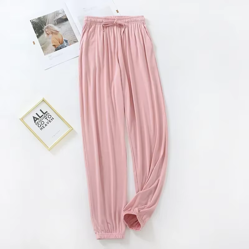 Pantalon de pyjama pour femmes printemps et été mince Modal ample décontracté grande taille pantalon