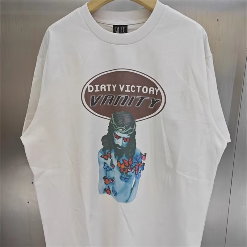 T-shirt Saint délavé pour hommes et femmes, T-shirt vintage, T-shirt de haute qualité