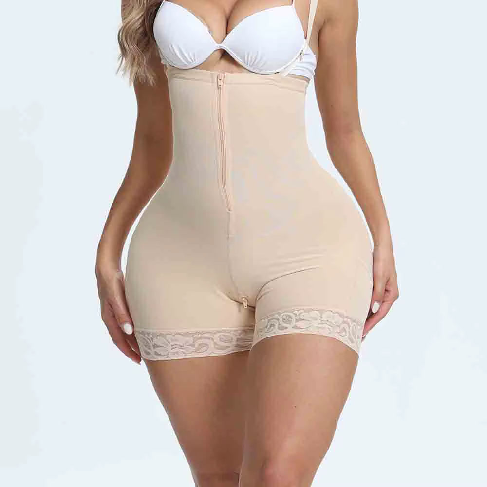 Taille haute Shapewear culottes pour femmes ventre réduisant et Shaper ventre contrôle fermeture écl