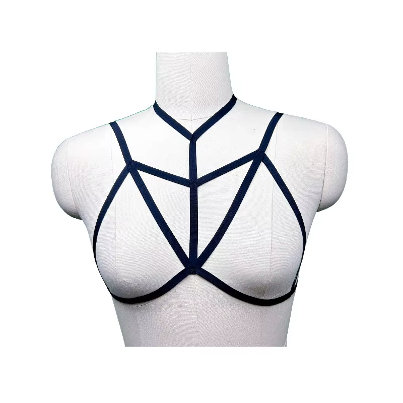 Sangles de lingerie pour femmes, harnais élastique creux fait main, accessoire de soutien-gorge tend