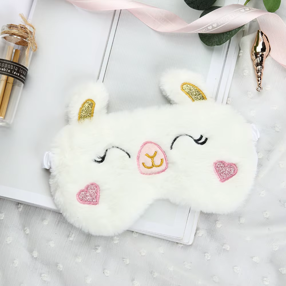 Masque pour les yeux de sommeil mignon à la mode, ombrage respirant, respectueux de la peau, repos d