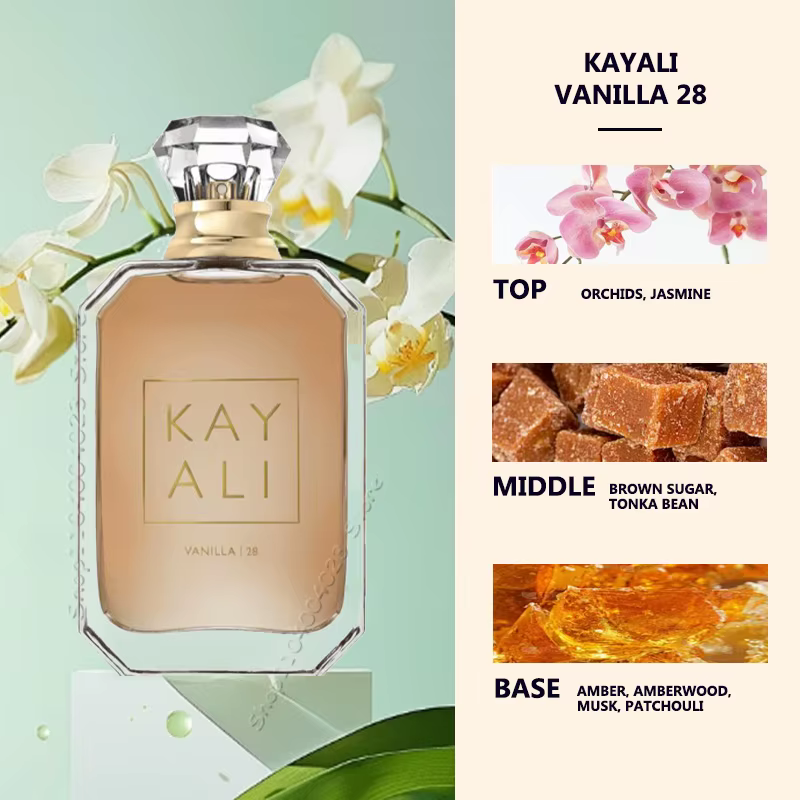 100ML KAYALI 28 Parfum Kayali Vanille 28 Eau de Parfum Parfum Arabe Original Vanille Orchidée et Jas